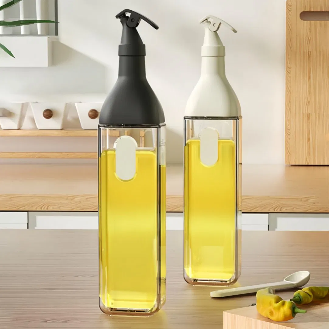 Multicolor Square Ceramic Oil Bottle with Traditional Hand Painted Patterns