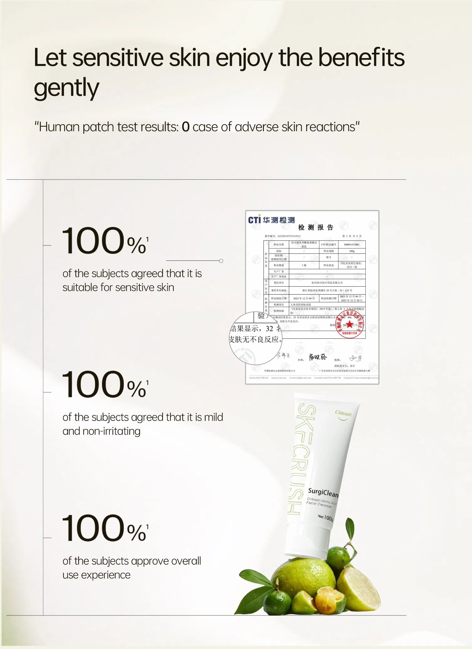 Очищающая пенка для лица Skformula Gentle Chitosan, 100 мл