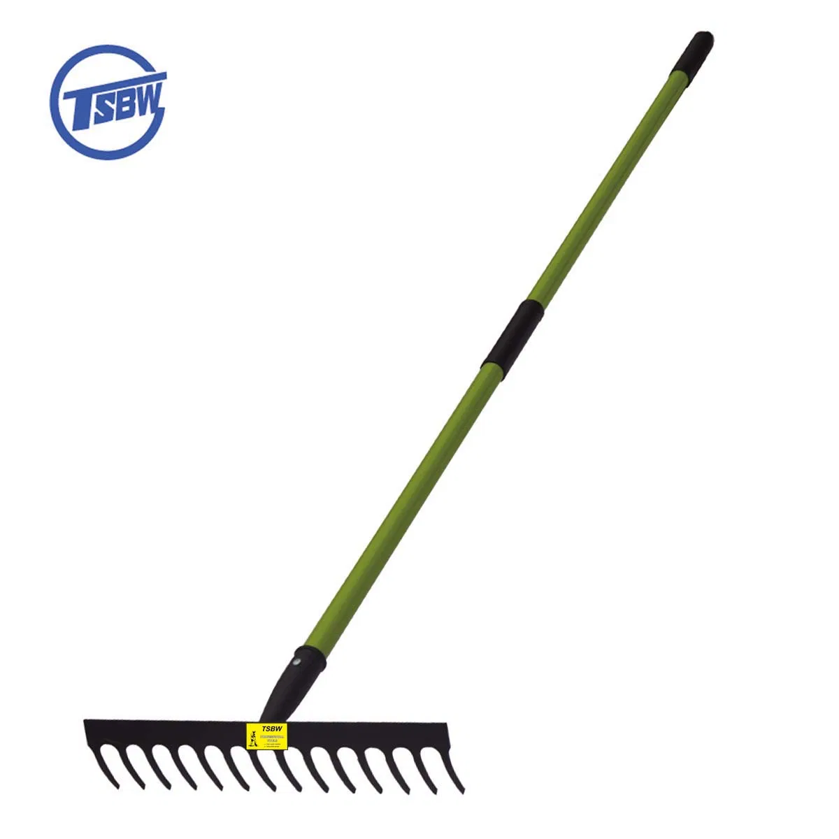 R106 Long Wooden Handle Farming Digging Garden Steel Rake