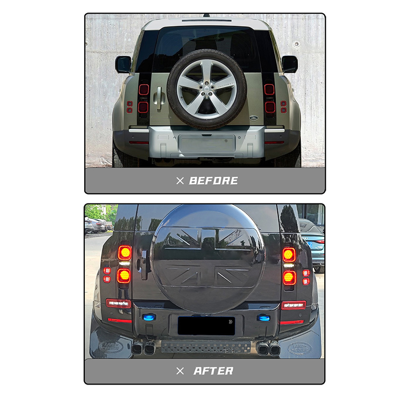 LED Rear Bumper Turn Signal Lights for Land Rover Defender