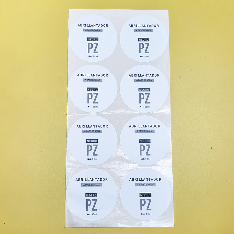 Custom Adhesive Bottle Labels with Vibrant Print and Strong Stickiness