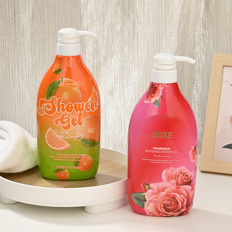 Hydrating Orange Vc Shower Gel for Soft and Smooth Skin