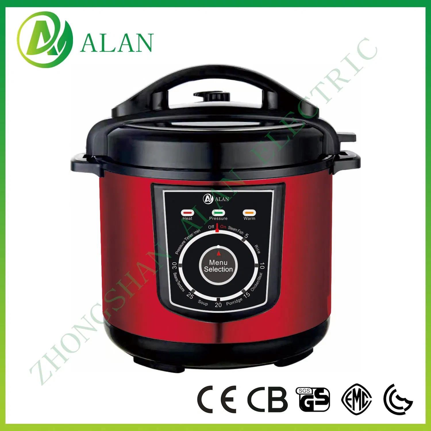 220V Low Power Stainless Steel Housing Aluminum Inner Pot Vacuum 8L 10L 12L Automatic Electric Pressure Cooker