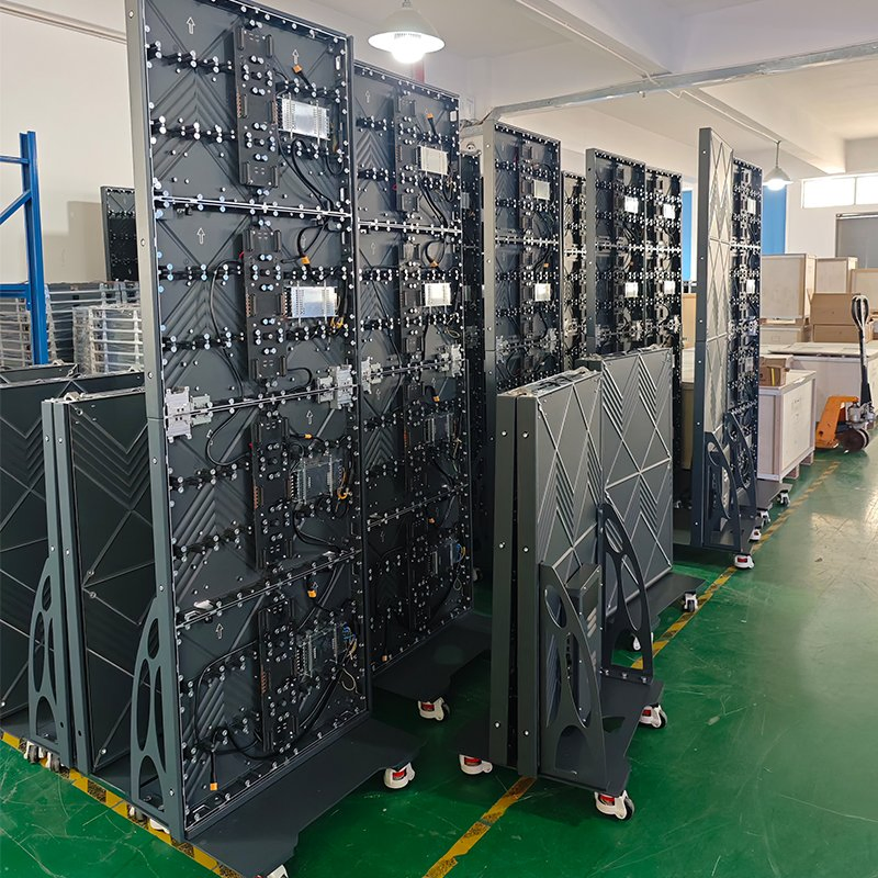 P1.25 P1.5 P2.5 640*1920mm Foldable Movable HD Standing Advertising LED Poster Display Mirror Digital Advertisement LED Screen