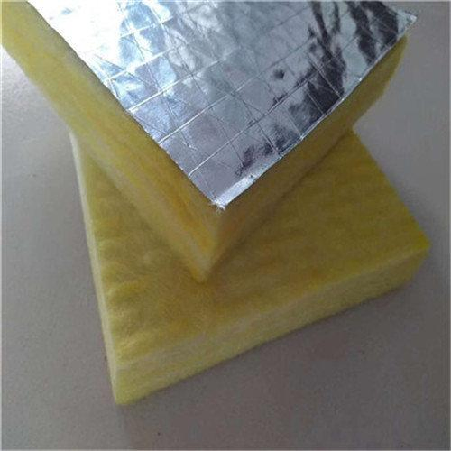 Fsk Aluminum Foil Sound Absorbing Heat Isolation Rock Wool Fiber Board Wall Insulation Panel