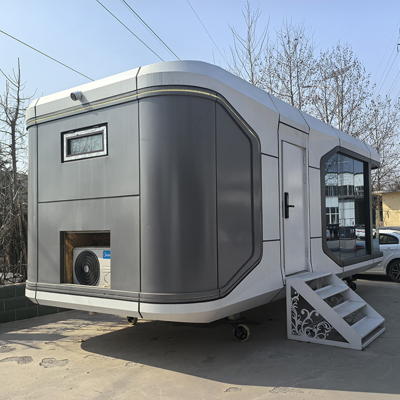 Convenient and Cost-Effective Mobile Houses Glass Homestay Buildings