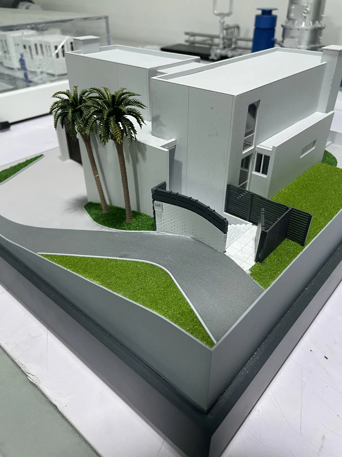 Villa Architectural Planning Model with Lighting Effects 3D Model Making