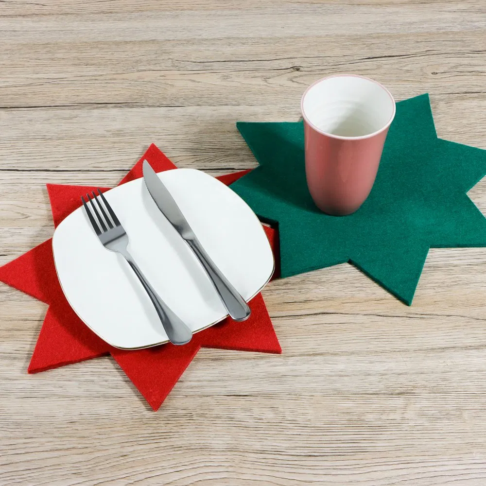 Christmas Placemats for Dining Table Seasonal Winter Xmas Holiday Thanksgiving Felt Table Mats