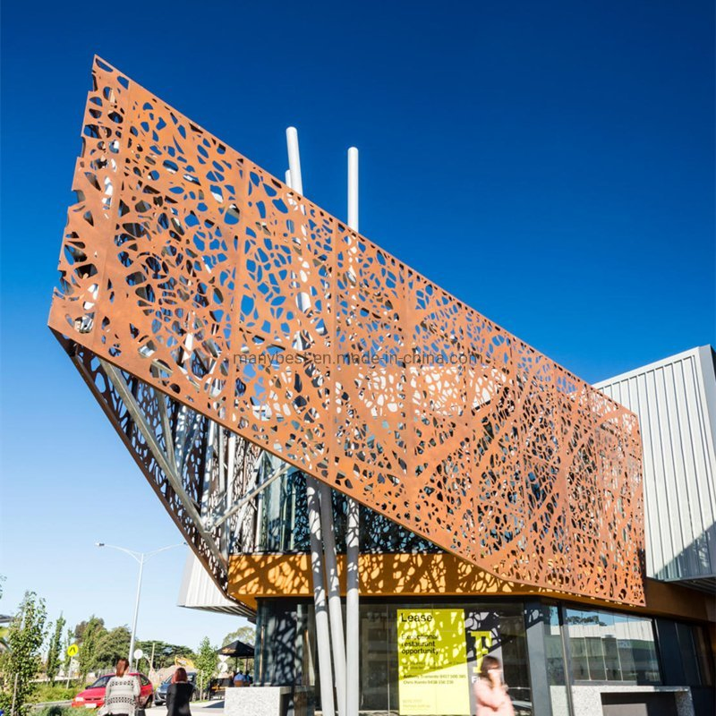 Popular Commercial Building Project Aluminum Outdoor Facade Laser Cutting Panel