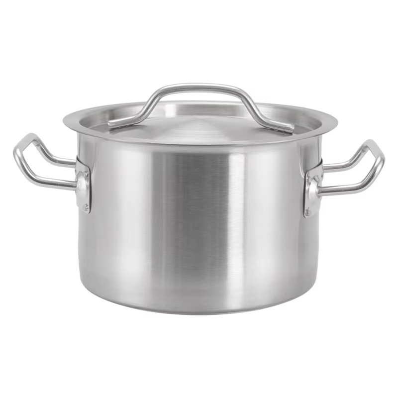 Eagle Catering Commercial Kitchen Restaurant Cookware Stainless Steel Eco Line Soup & Stock Pot with Lid Horeca Hotel Supplies