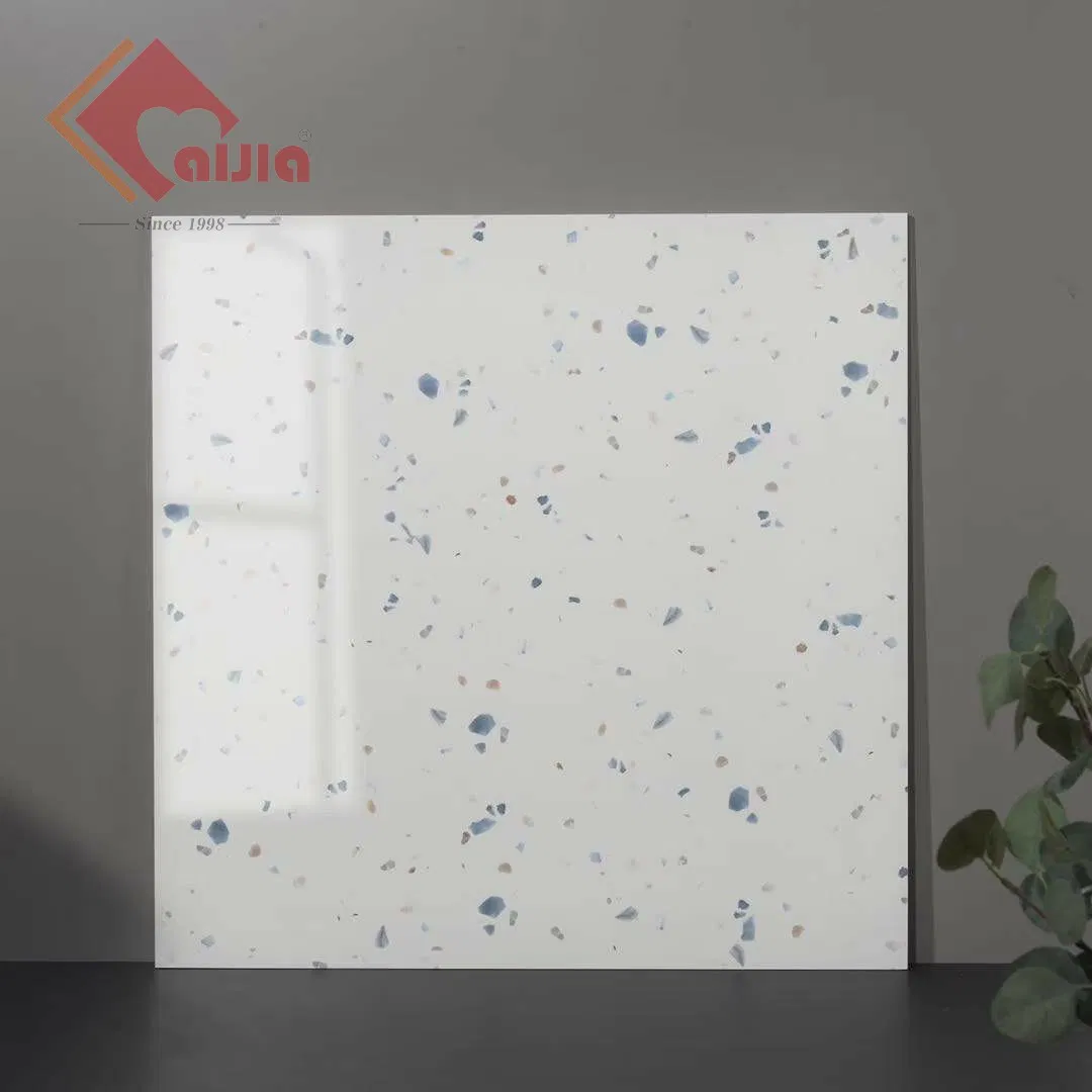 White Terrazzo Tiles 600x600mm 800x800mm Foshan Building Material Swimming Pool Flooring Glazed Porcelain Wall and Floor Tile