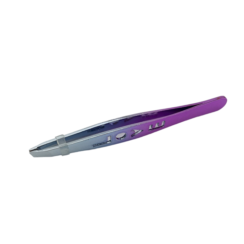 Lady Personal Care Makeup Tool Stainless Steel Slanted Eyebrow Tweezer