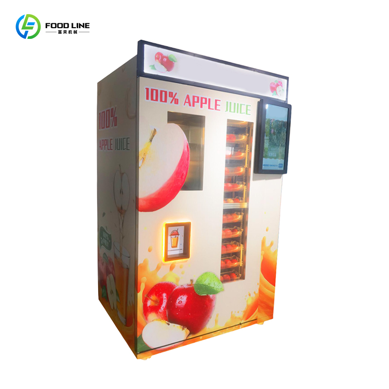Customized Automatic Natural Cold Pressed Watermelon Juice Drink Making Machine Fresh Orange Juice Vending Machine with Multiple Payment Methods