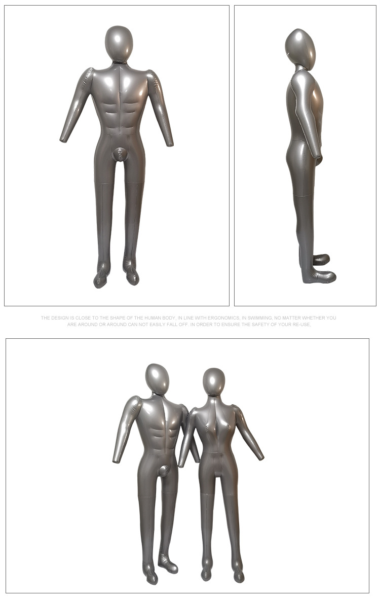 Male Full-Body Dress Model Inflatable Air Strang Mannequin for Shop