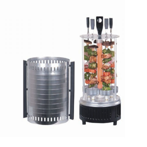 Electric Vertical Kebob BBQ Grill Spit Rotisserie