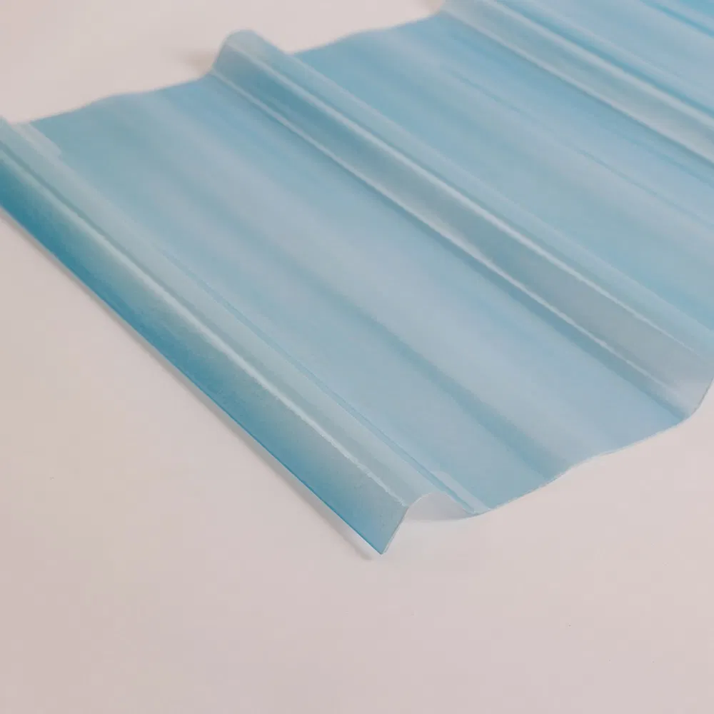 10+ Years Warranty UV Stable FRP Skylight Trapezoidal Corrugated Sheet Fiberglass Roofing Sheet FRP Translucent Sheet GRP Daylight Sheet
