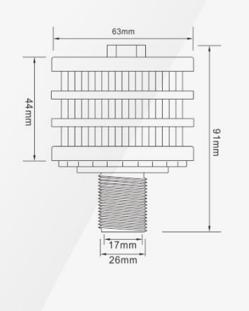 F0508 ABS PP Efficient Water Treatment Nano Bubble Filter Nozzle for Water Treatment