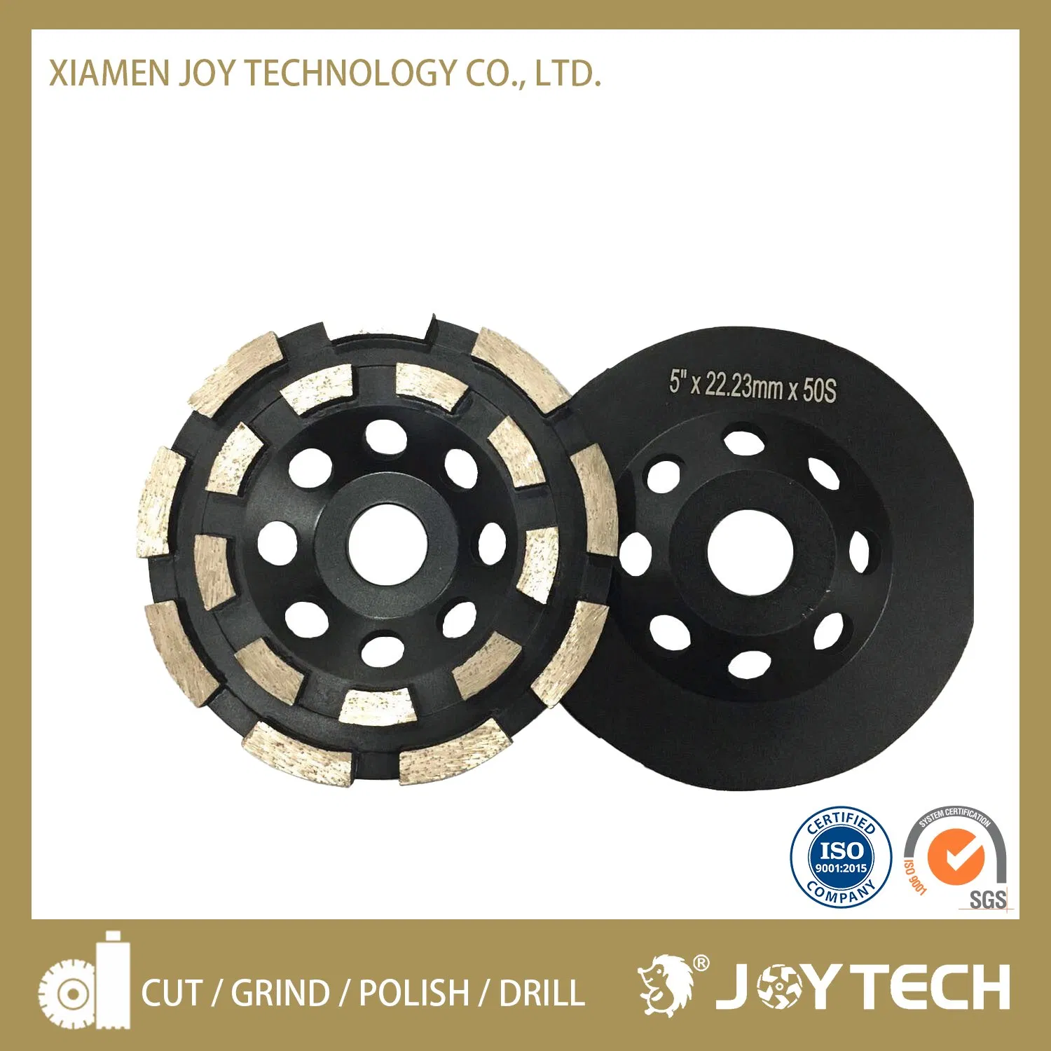 Floor Grinder Wheels with 24 Segments Concrete Grinding Wheel Abrasive Diamond Tool (JOY-CW-T24)