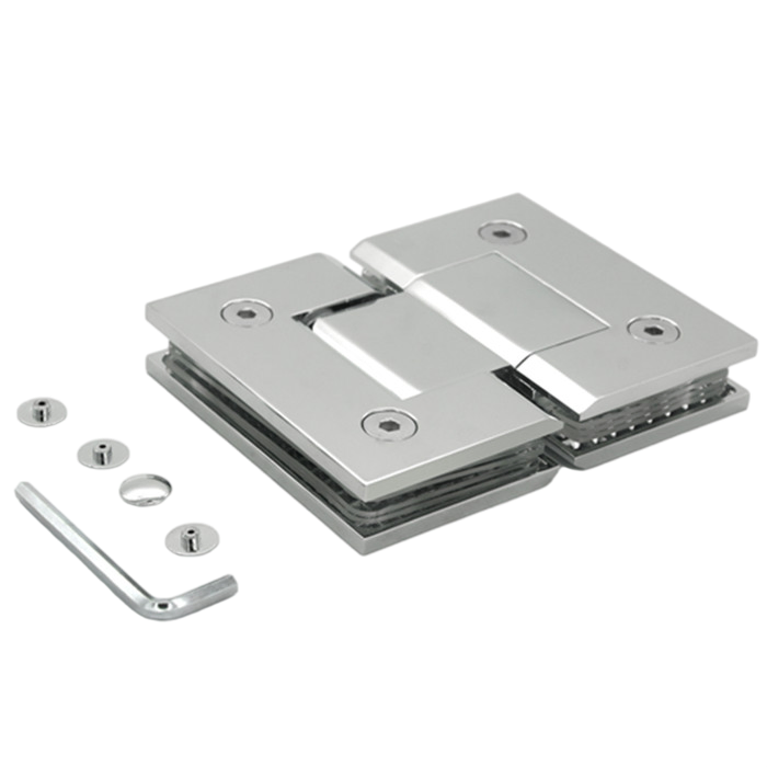 Bathroom 90° Stainless Steel Clamp Glass Shower Door Hinge
