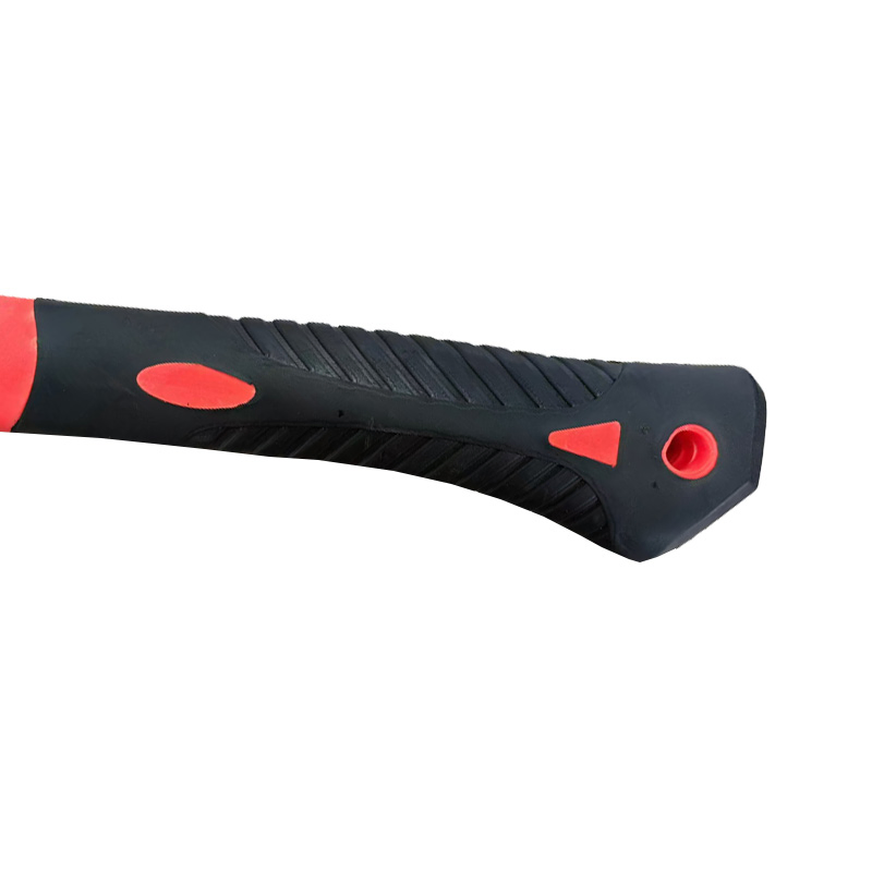 Red Hatchet with Plastic Shock-Proof Handle for Domestic Chopping Axe