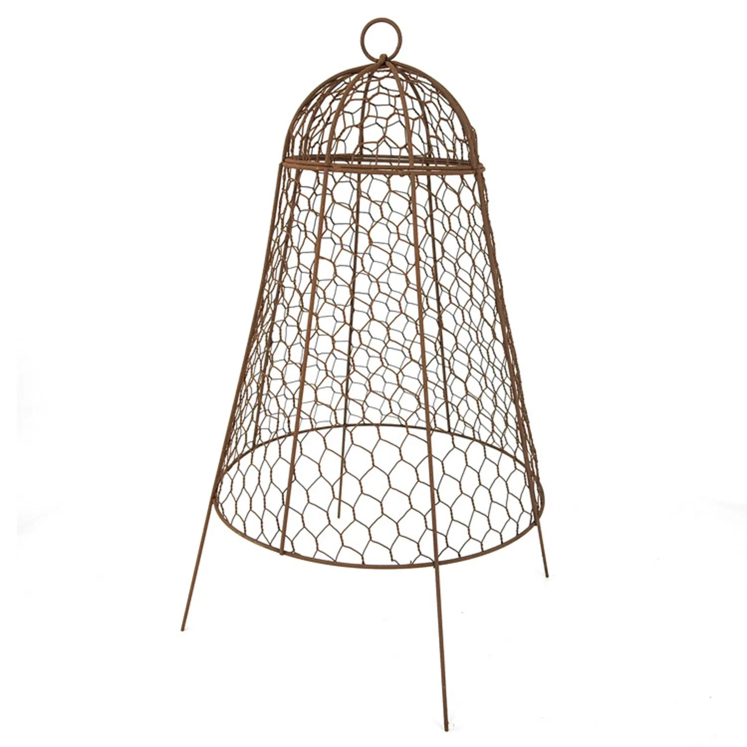 Not Easy to Deform Plant Protector Protects Against Rabbits Deer and Other Animals Size Chicken Wire Cloche Plant Protectors with Fixed Steel Fork Strong