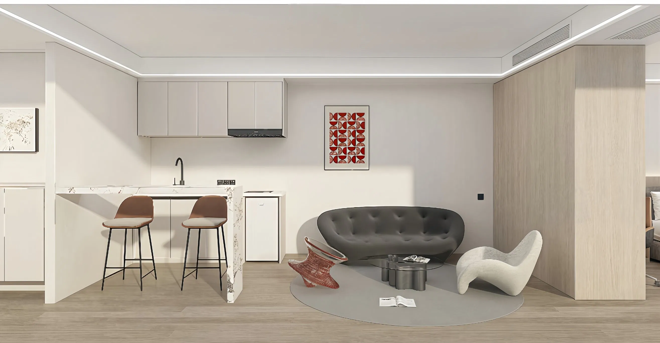Turnkey Modern Prefab Granny Flat with Full Kitchen and Bathroom for Backyard Adu Airbnb or Family Guest House