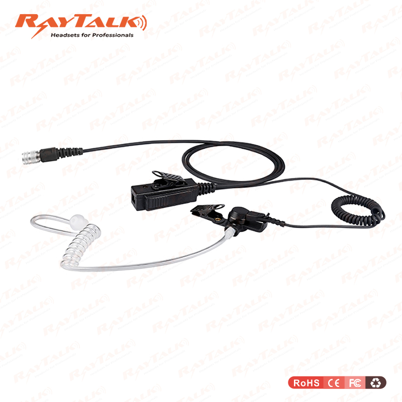 Acoustic Clear Tube Earpiece with Lapel Ptt Microphone for Motorola/Kenwood/Icom