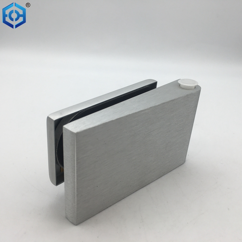 Silver Aluminium Glass Door Hinge for Glass Doors Glass Thickness 10mm