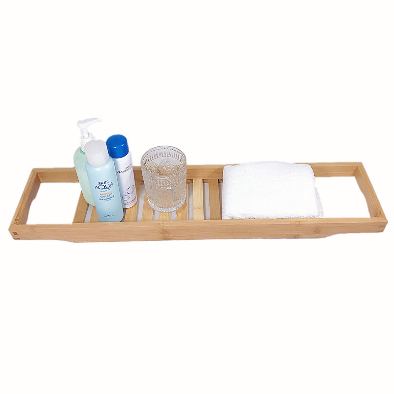 Wholesale Bamboo Bathtub One Bath Caddy Tray Reading Rack Tablet Holder Bathtubs Tray