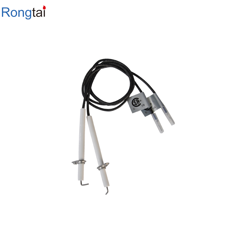 Gas Grill Stove Ignition Electrode Spark Plug with High Temperature Resistance Leads Igniter Sparker Pack of 2