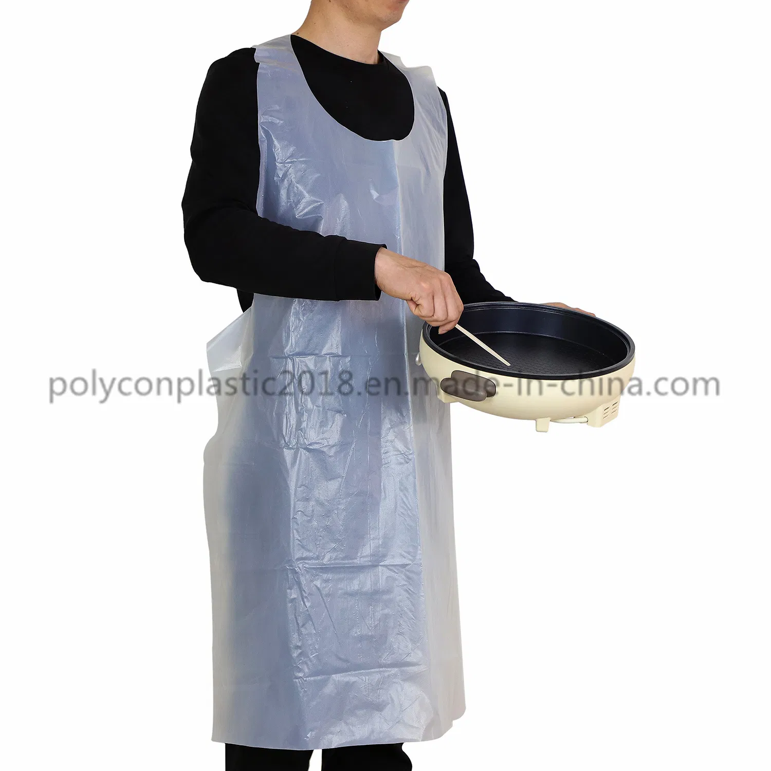 Sleeveless Adults Disposable Waterproof Oilproof Plastic Apron