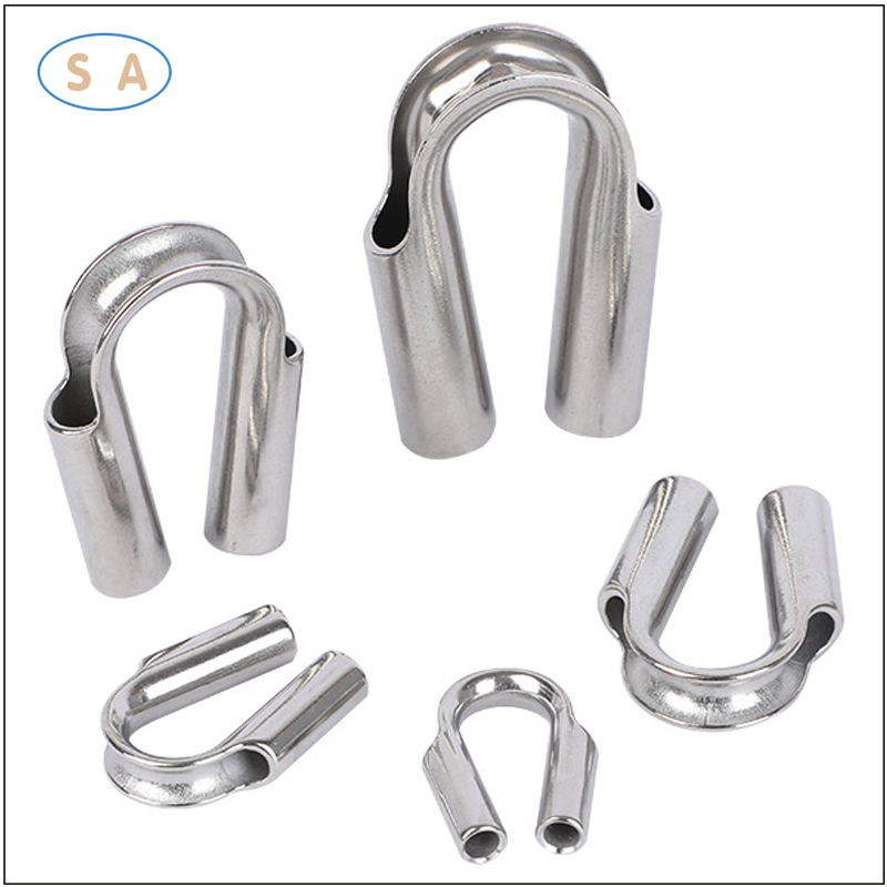 Customized Marine Fitting Stainless Steel 304/316 Wire Rope Tube Thimble
