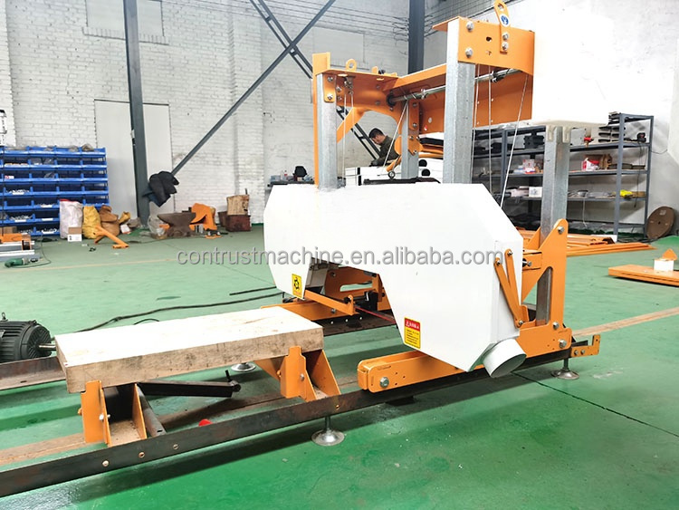 Ленточная пилорама горизонтальная для распиловки бревен