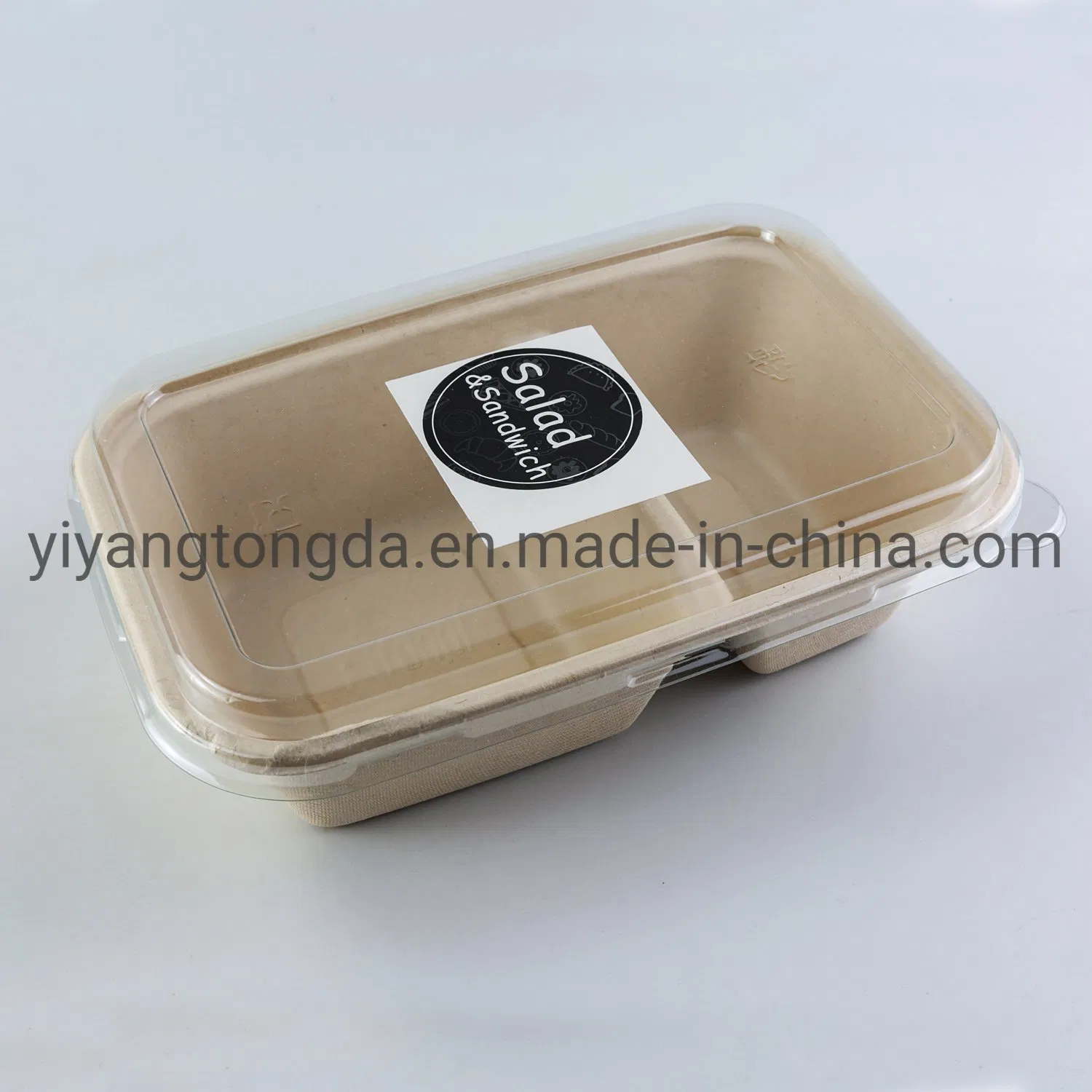 Disposable 750ml Sugarcane White Bagasse Food Containers