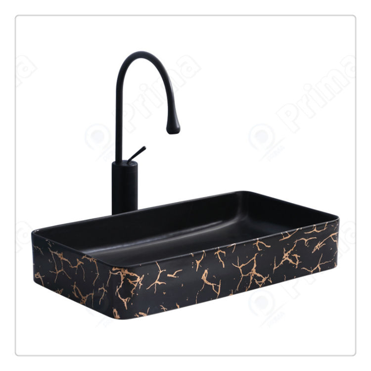 Ceramic Black Pedicure Sink Ceramic Bowls Moroccan Sink