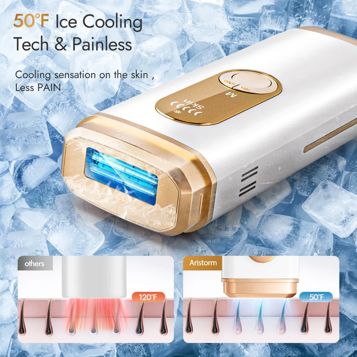 Mini Portable Electric Epilator IPL Laser Hair Removal Epilator Permanent Full Body Effect Beauty Hair Removal Device