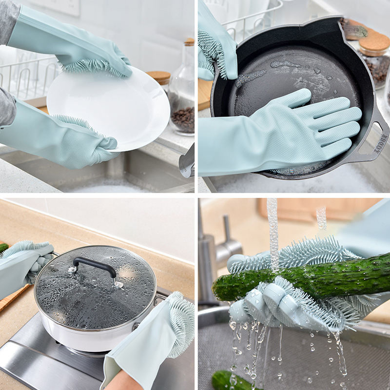 Customized Good Quality Hand Rubber Kitchen Gloves