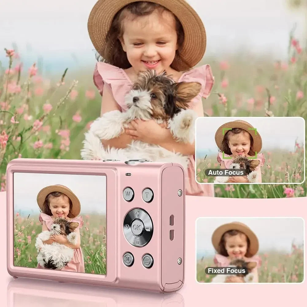 4K Kids 48MP Digital Camera Auto Focus 16X Digital Zoom Vlogging Camera for Teens