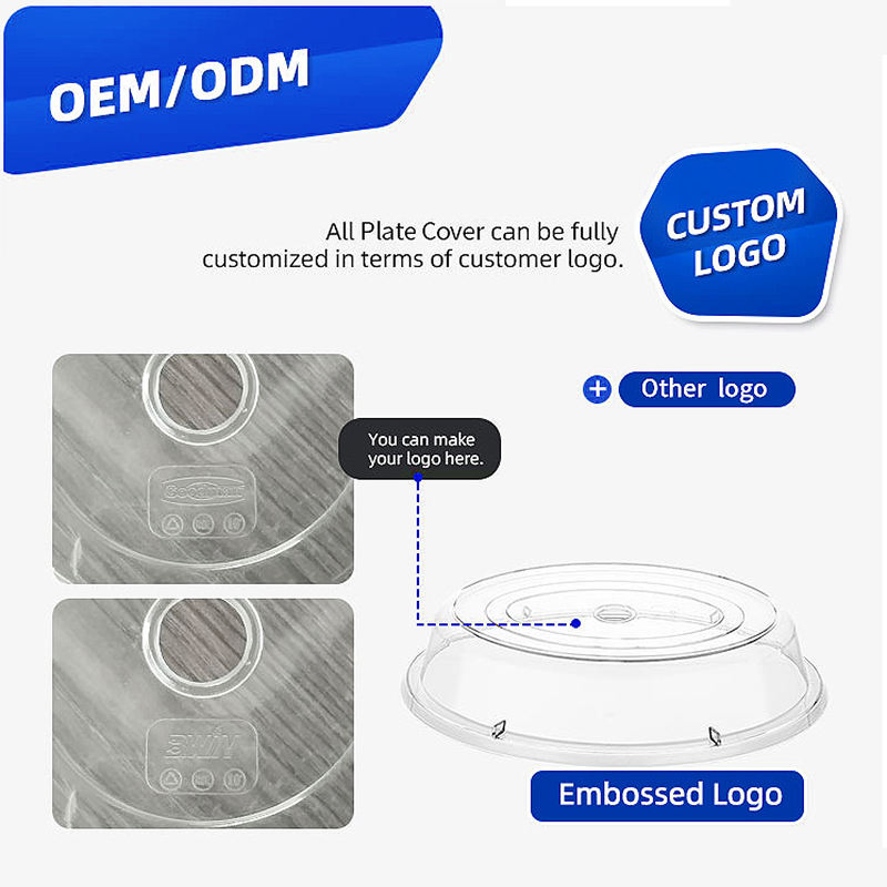 Transparent Food Plate Cover Dust Proof Food Cover Plastic Plate Covers for Food