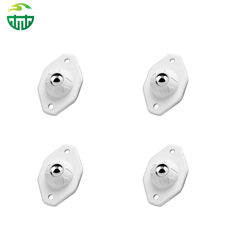 Adhesive Swivel Caster Wheels 360° Rotating Stainless Steel Ball Casters for Furniture, Cabinets, Trash Cans, Boxes