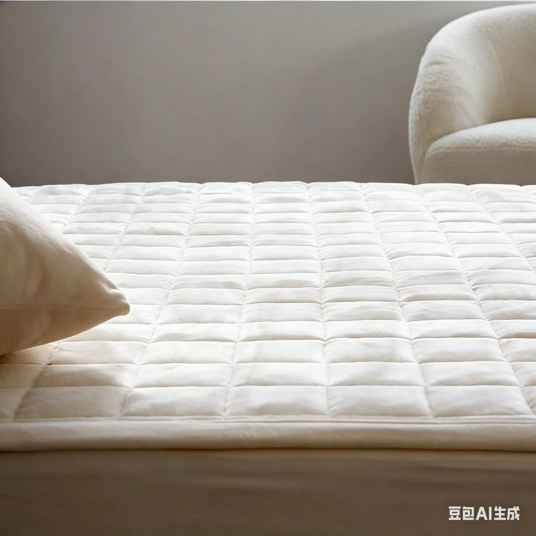 Warm Soft Long Hair Fleece Quilted Microfiber Mattress Cover Protector Pad
