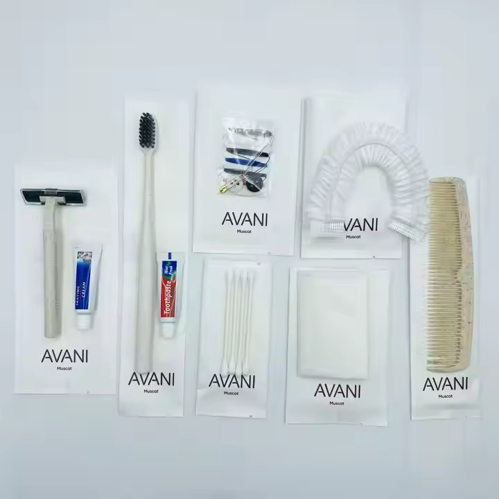 OEM Custom Eco-Friendly Biodegradable Kraft Paper Hotel Amenities Wheat Straw Hair Comb