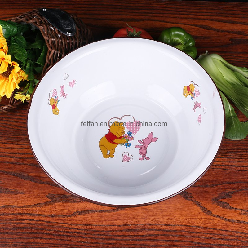 Cartoon Decor Design Enamel Wash Basin/Deep Basin