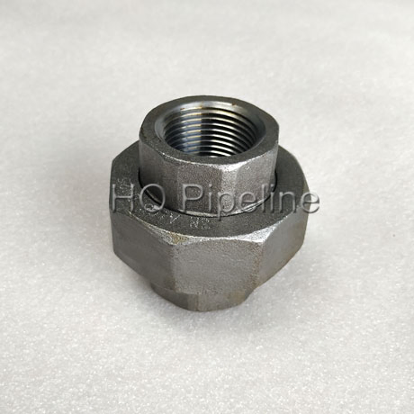 2000#3000# High Pressure Forged Steel Threaded Pipe Fittings A105 NPT Thread Union