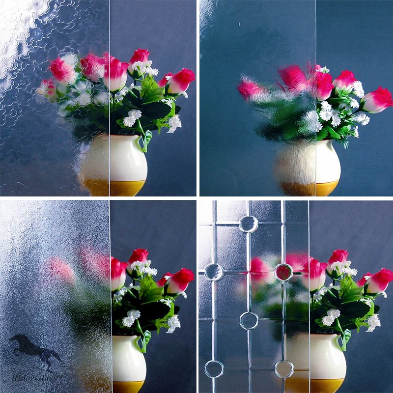 3-8mm Clear Baroque Patterned Glass