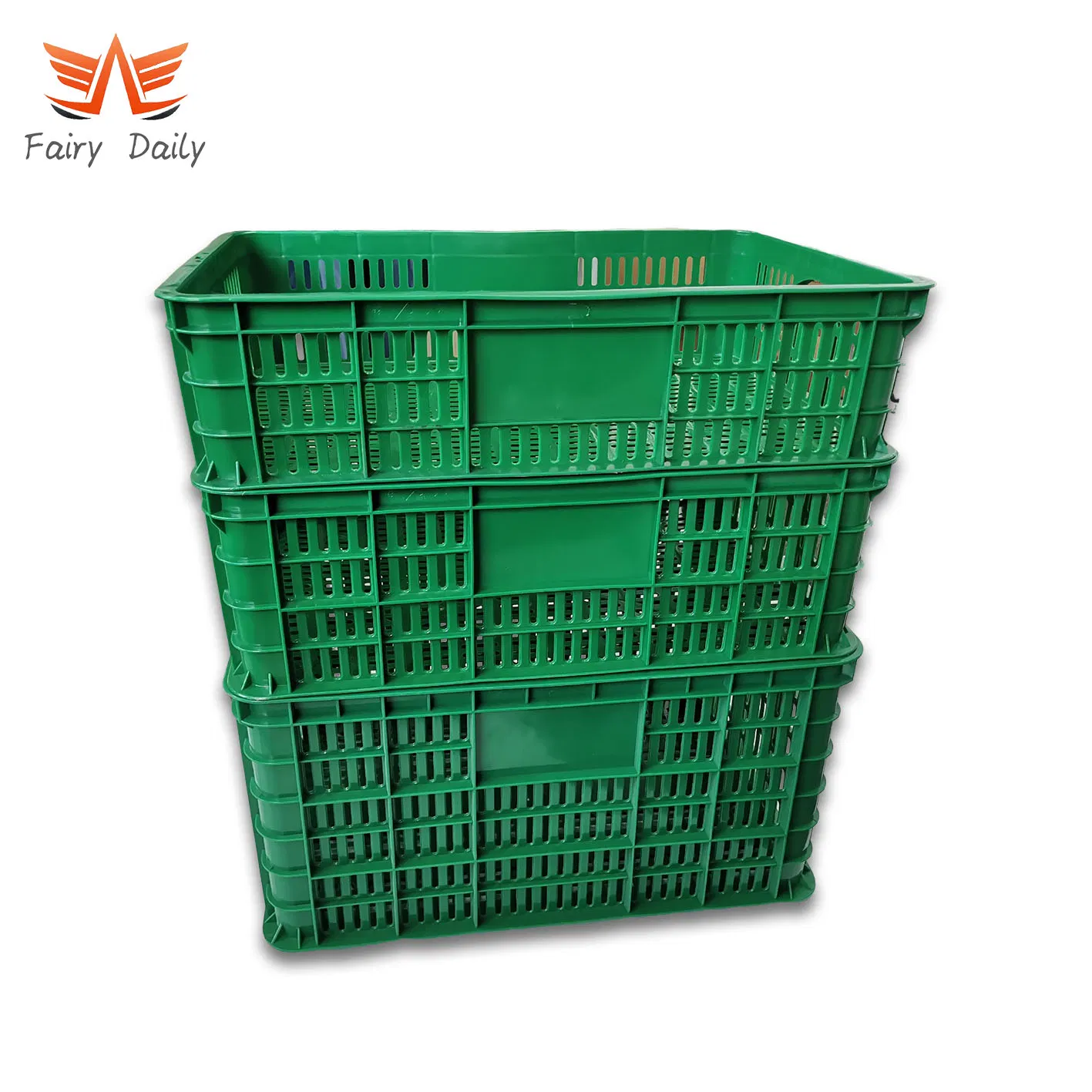 Plastic Supermarket Storage Bin Containers Vegetable Milk Basket Crates