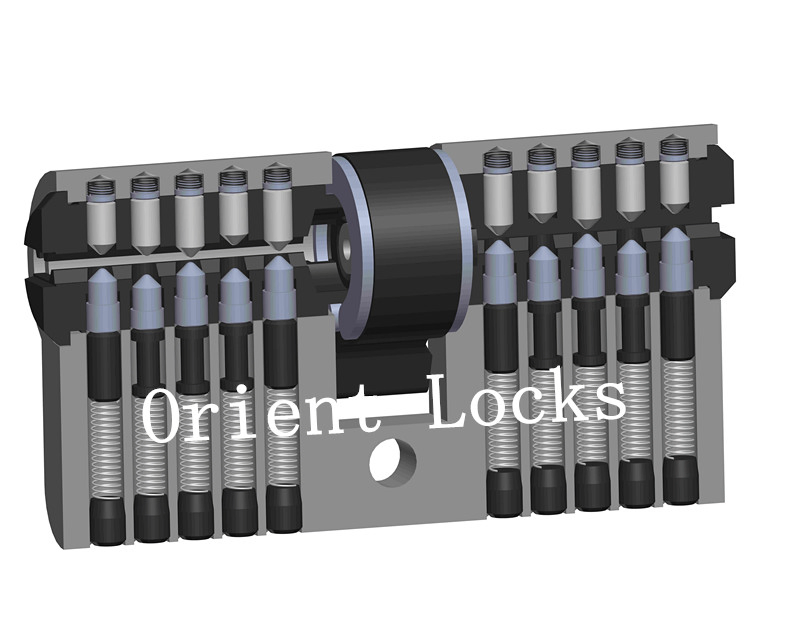 Euro Computer Cylinder Lock with up-Down Pins "Ec-D"