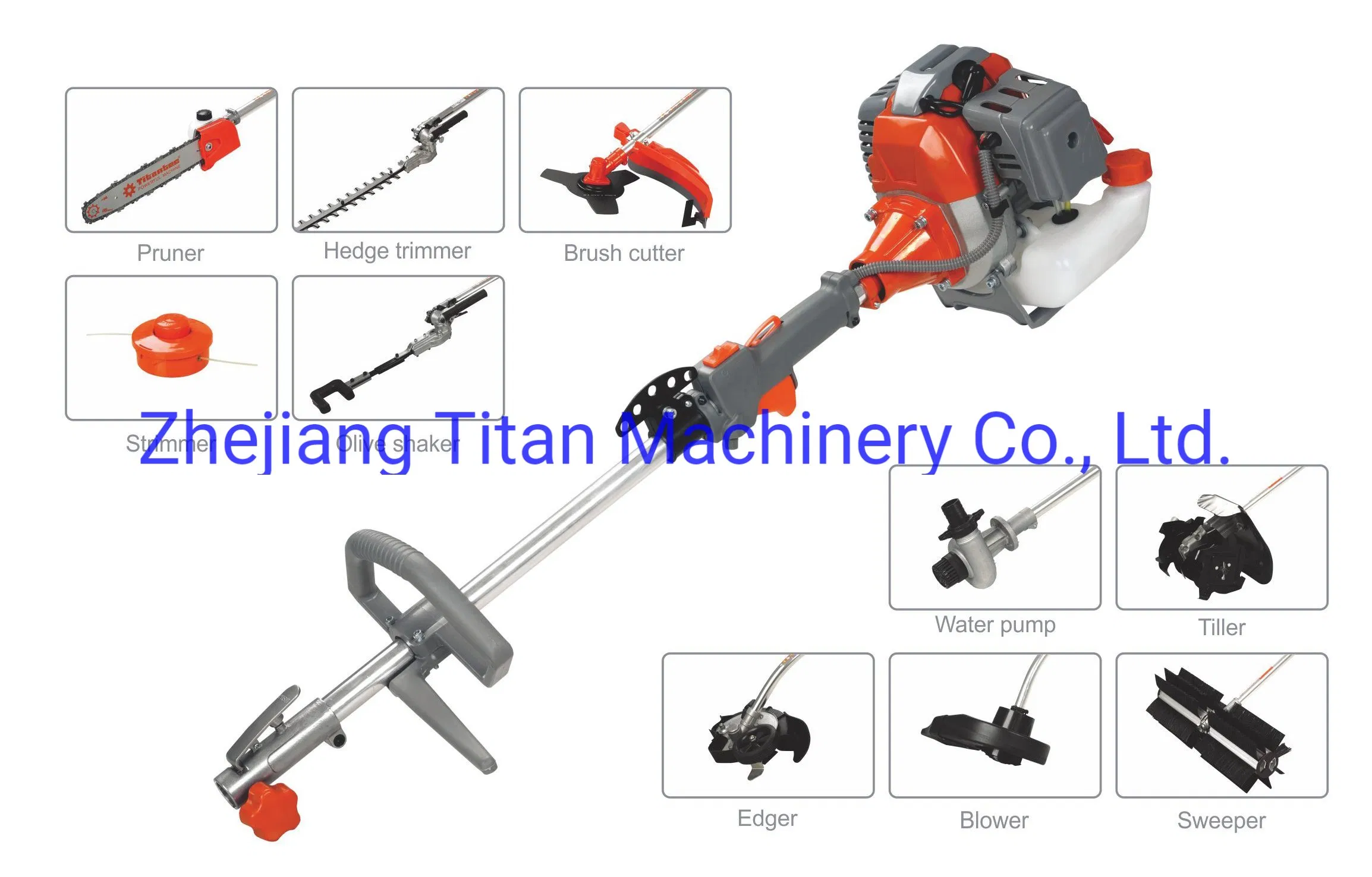 3.0HP New Garden Tools Multi Function Grass Cutter 52cc