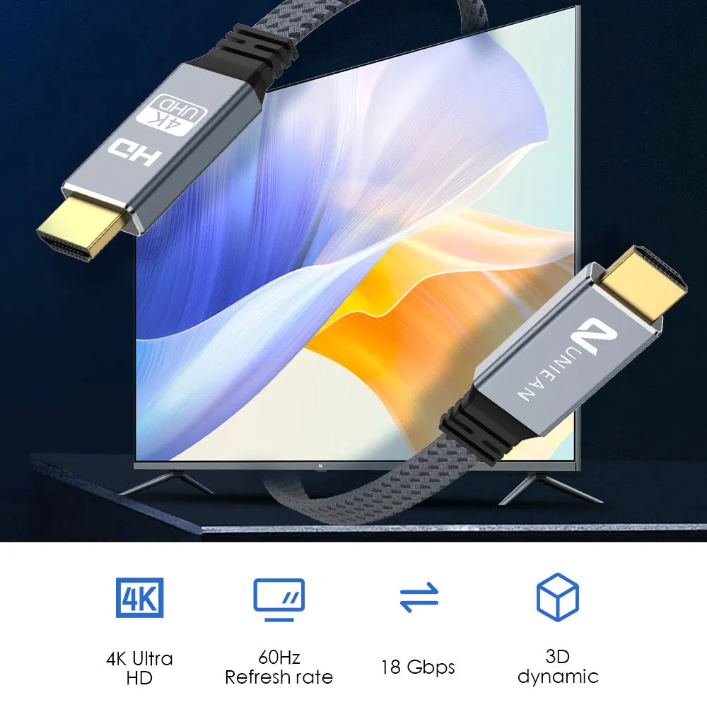 HDMI-кабель 4K 60Hz High-Speed 2.0, золотое покрытие