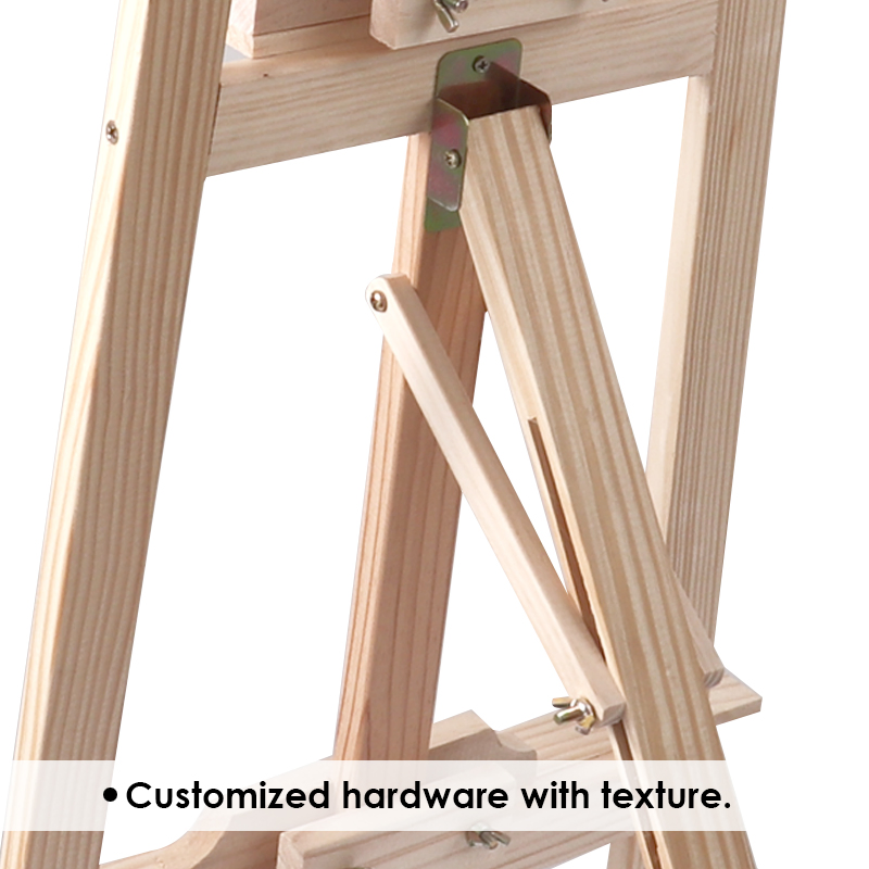 Foska Art Pine Wood Antique Adjustable Painting Stand Display Tripod Easel